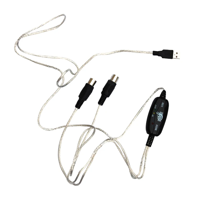 Кабель-Переходник USB IN-OUT MIDI для ПК и музыкальной клавиатуры LHB99 | Электроника