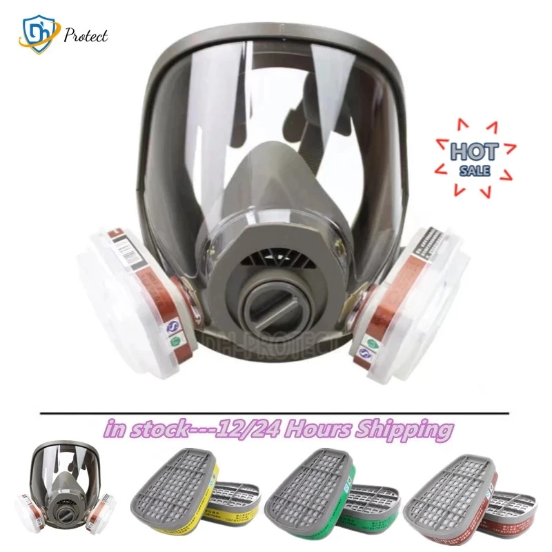 3/15/17 in 1 Gas Mask 3-Interface 6800 Respirator Dustproof Full Face Filter 6001/6002/6004 5N11 Welding Spray Paint Pesticide
3/15/17 in 1 Gas Mask 3-Interface 6800 Respirator Dustproof Full Face Filter 6001/6002/6004 5N11 Welding Spray Paint Pesticide