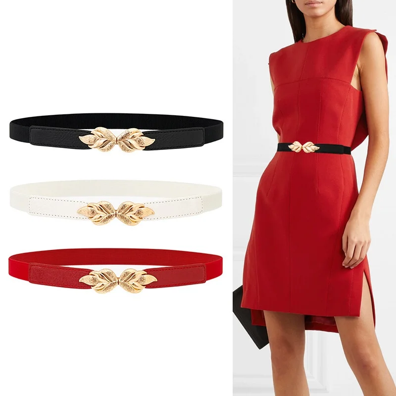 Belt Female Ornament Dress Summer White Waist Seal Skirt Red Belt Thin Elastic Fashion Accessories All-Matching Belts for Women 
Belt Female Ornament Dress Summer White Waist Seal Skirt Red Belt Thin Elastic Fashion Accessories All-Matching Belts for Women
