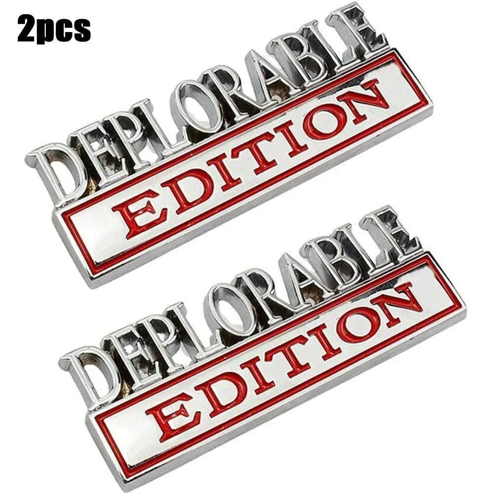 8x3cm Car Sticker 3D Sticker Decal Chrome Red Deplorable Edition Badge Metal Emblem Front Hood Grill
8x3cm Car Sticker 3D Sticker Decal Chrome Red Deplorable Edition Badge Metal Emblem Front Hood Grill