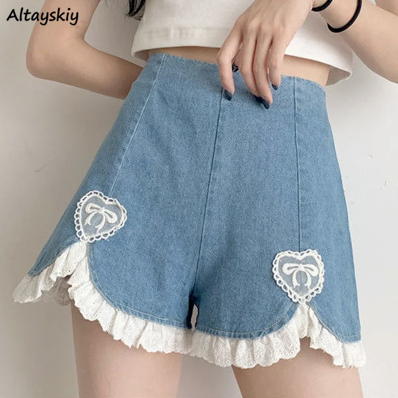 Shorts Women Lace Denim Ladies Casual Summer Sexy Female New Fashion Loose Mini Vintage Streetwear All-match Korean Style Ins
Shorts Women Lace Denim Ladies Casual Summer Sexy Female New Fashion Loose Mini Vintage Streetwear All-match Korean Style Ins