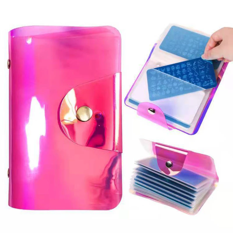 20 Slots Large Rectangular Nail Art Stamping Plate Holder Storage Nail Plate Organizer Case PU Nail Template Bag Manicure Tool
20 Slots Large Rectangular Nail Art Stamping Plate Holder Storage Nail Plate Organizer Case PU Nail Template Bag Manicure Tool