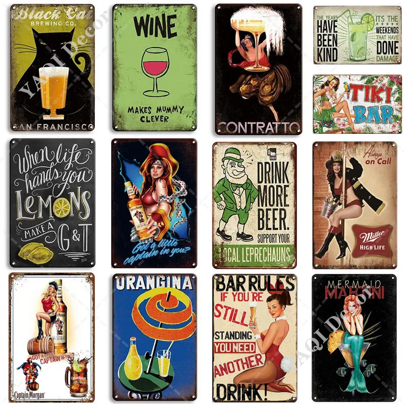 Vintage Sexy Girl Beer Poster Metal Sign Antique Pub Bar Wall Decor Home Restaurant Plate Retro Beer Bar Rules Sign
Vintage Sexy Girl Beer Poster Metal Sign Antique Pub Bar Wall Decor Home Restaurant Plate Retro Beer Bar Rules Sign