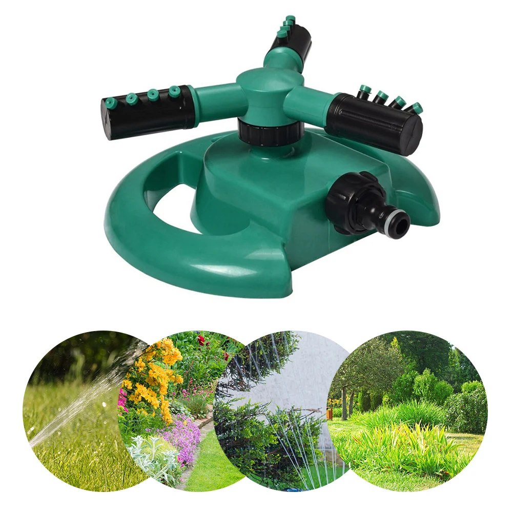 360 Rotating Garden Grass Water Sprinklers 3 Nozzles Lawn Irrigation Automatic Saving Watering Irrigation Tool Kits 
360 Rotating Garden Grass Water Sprinklers 3 Nozzles Lawn Irrigation Automatic Saving Watering Irrigation Tool Kits