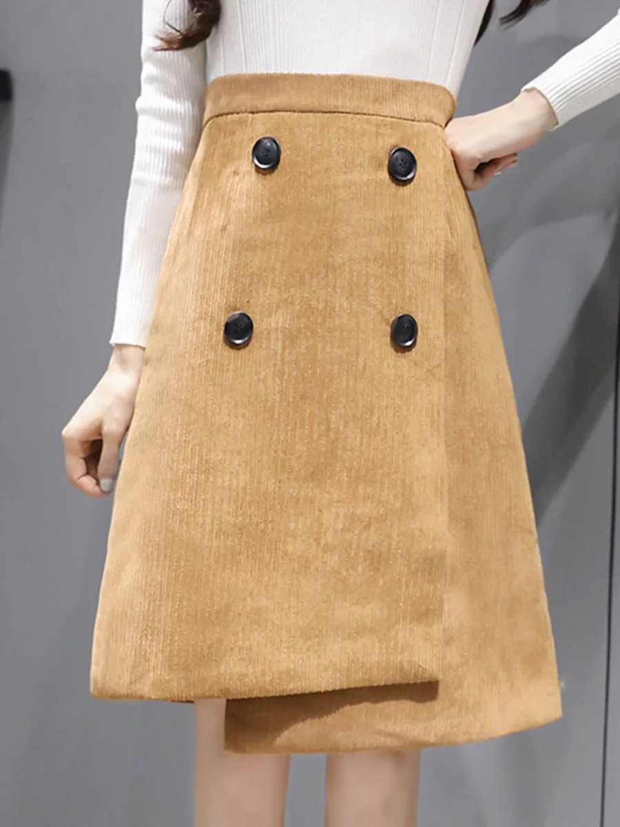 2021 Corduroy Skirt Autumn Mid-length Split New A-line Thin Literary Retro Irregular Skirts For Women Solid Color High Waist
2021 Corduroy Skirt Autumn Mid-length Split New A-line Thin Literary Retro Irregular Skirts For Women Solid Color High Waist