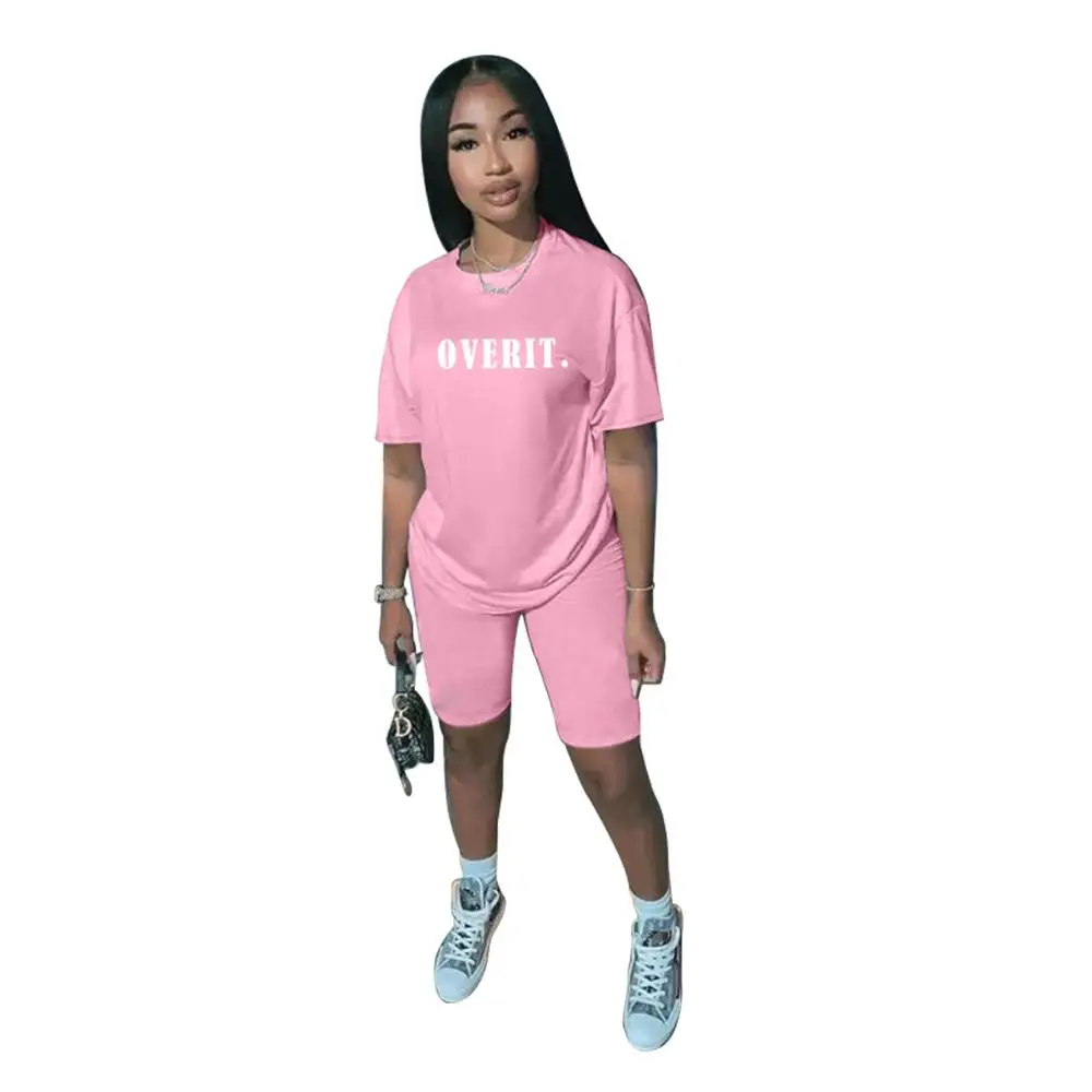 Echoine Letter Print Tracksuit Women 2 Piece Set Summer Top and Shorts Set jogging femme biker shorts Black women clothes Outfit
Echoine Letter Print Tracksuit Women 2 Piece Set Summer Top and Shorts Set jogging femme biker shorts Black women clothes Outfit