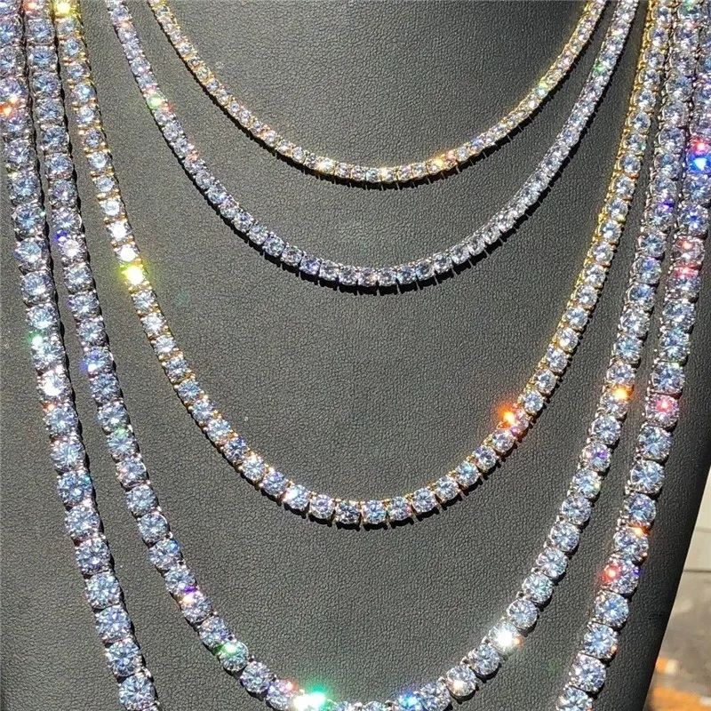 D&Z 1 Set 3/4/5mm Iced Out Bling Cubic Zircon Tennis Chain Necklaces For Men Hip Hop Jewelry Accessories
D&Z 1 Set 3/4/5mm Iced Out Bling Cubic Zircon Tennis Chain Necklaces For Men Hip Hop Jewelry Accessories