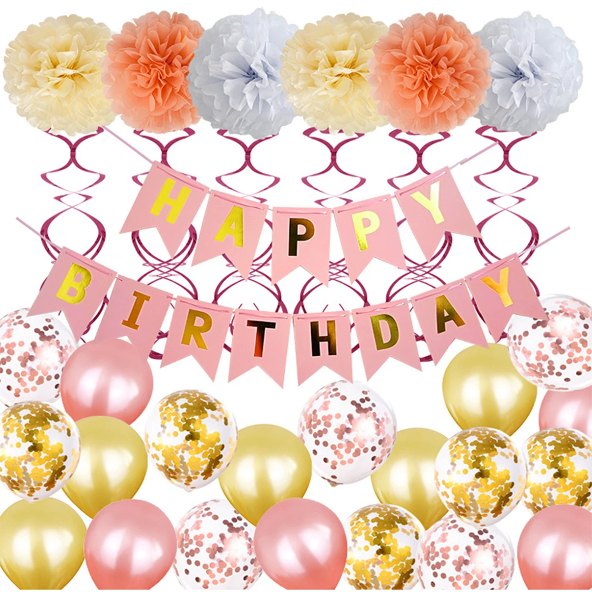 Набор для украшения дня рождения латексные шары с блестками 12 дюймов 2019 - купить