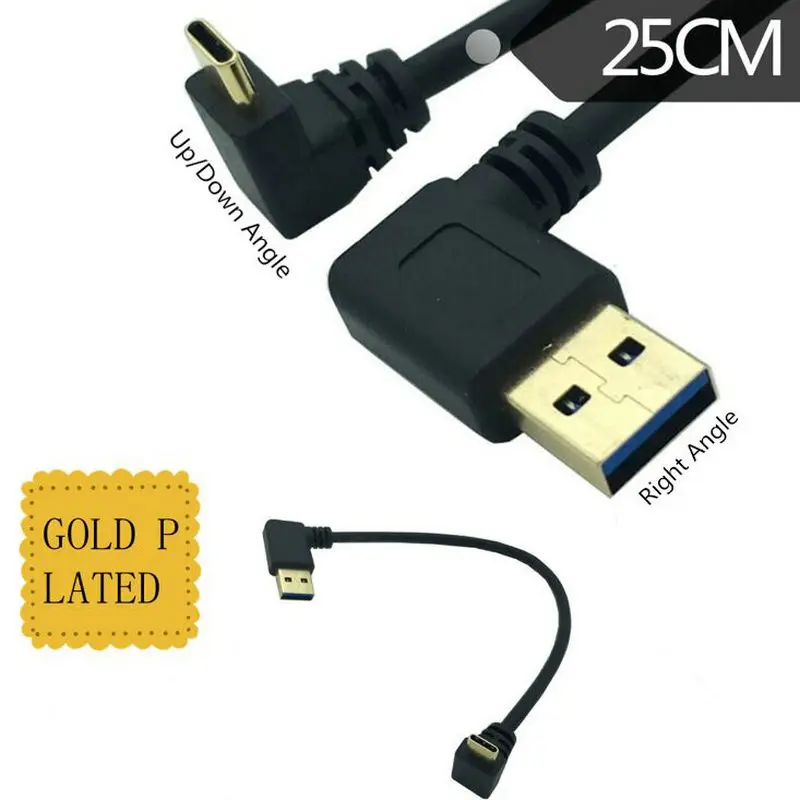 Gold-plated USB3.0 Type-C side bend computer notebook mobile phone data charging data cable 
Gold-plated USB3.0 Type-C side bend computer notebook mobile phone data charging data cable