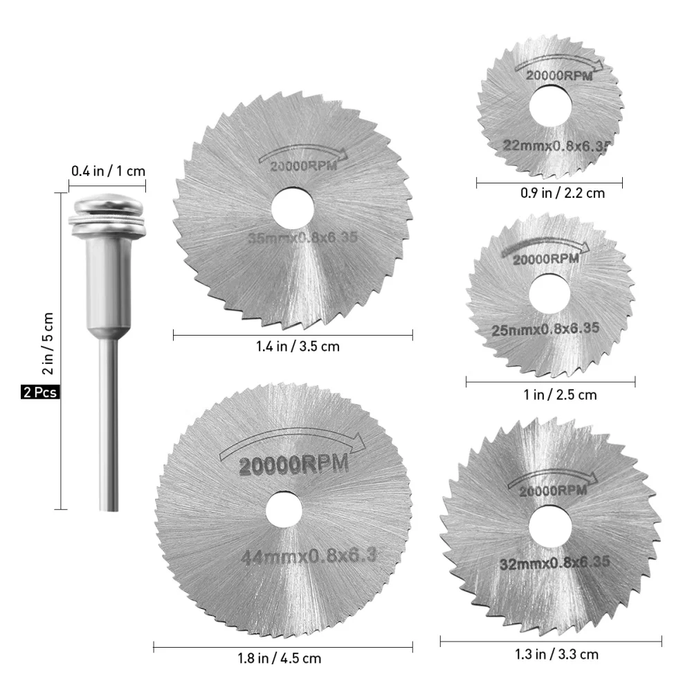 Hemobllo 7pcs/set Mini HSS Circular Rotary Tool For Metal Cutter Power Tool Set Wood Cutting Discs Drill Mandrel Cutoff
Hemobllo 7pcs/set Mini HSS Circular Rotary Tool For Metal Cutter Power Tool Set Wood Cutting Discs Drill Mandrel Cutoff