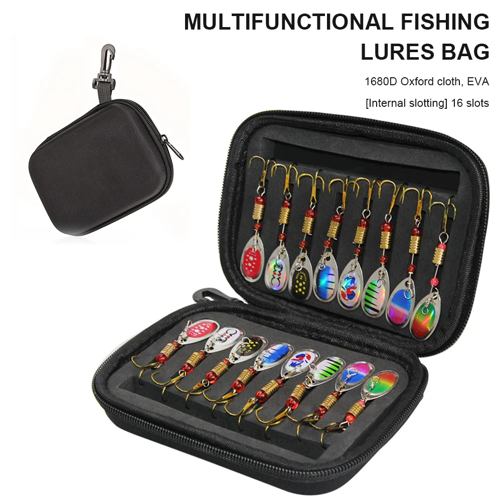 16PCS Fishing Lures Sequins Spoon Baits Set With Zipper Tackle Bag Treble Hooks Hand Spinner Crankbaits Fly Fishing Tackle
16PCS Fishing Lures Sequins Spoon Baits Set With Zipper Tackle Bag Treble Hooks Hand Spinner Crankbaits Fly Fishing Tackle