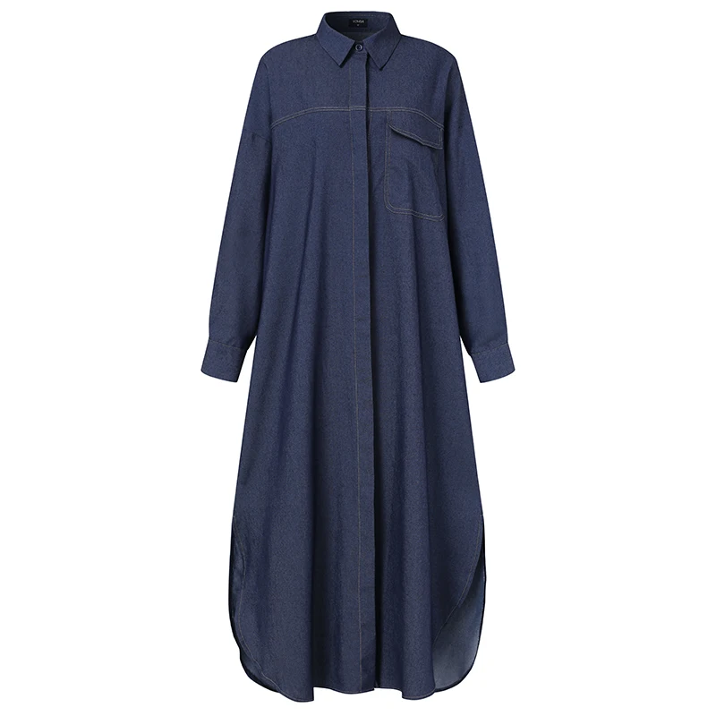 Women Solid Demin Coats Vintage Long Sleeve Lapel Collar Long Jackets 2021 VONDA Outerwears Femininas Plus Size Steetwears
Women Solid Demin Coats Vintage Long Sleeve Lapel Collar Long Jackets 2021 VONDA Outerwears Femininas Plus Size Steetwears