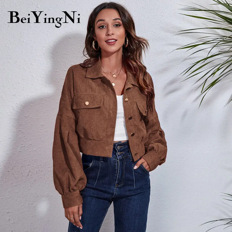 Beiyingni Women's Jackets Autumn Winter 2021 Lantern Sleeve Solid Female Jacket Turn-down Collar Pockets Buttons Women Crop Top
Beiyingni Women's Jackets Autumn Winter 2021 Lantern Sleeve Solid Female Jacket Turn-down Collar Pockets Buttons Women Crop Top