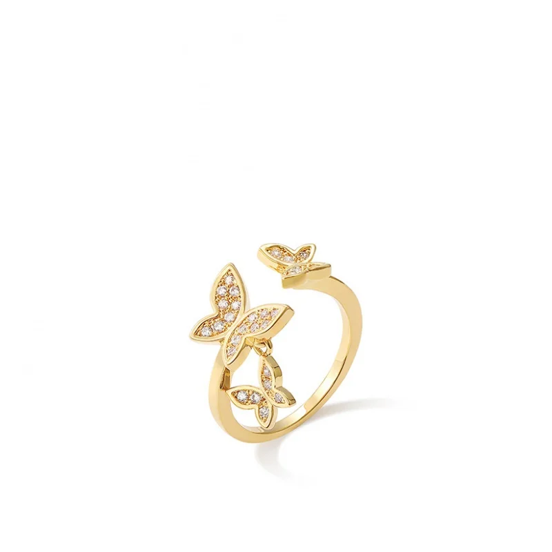 South Korea Dongdaemun Beautiful Butterfly Ring Sweet Micro Inlaid Zircon Open Exquisite Women's Bracelet Index Finger Ring
South Korea Dongdaemun Beautiful Butterfly Ring Sweet Micro Inlaid Zircon Open Exquisite Women's Bracelet Index Finger Ring