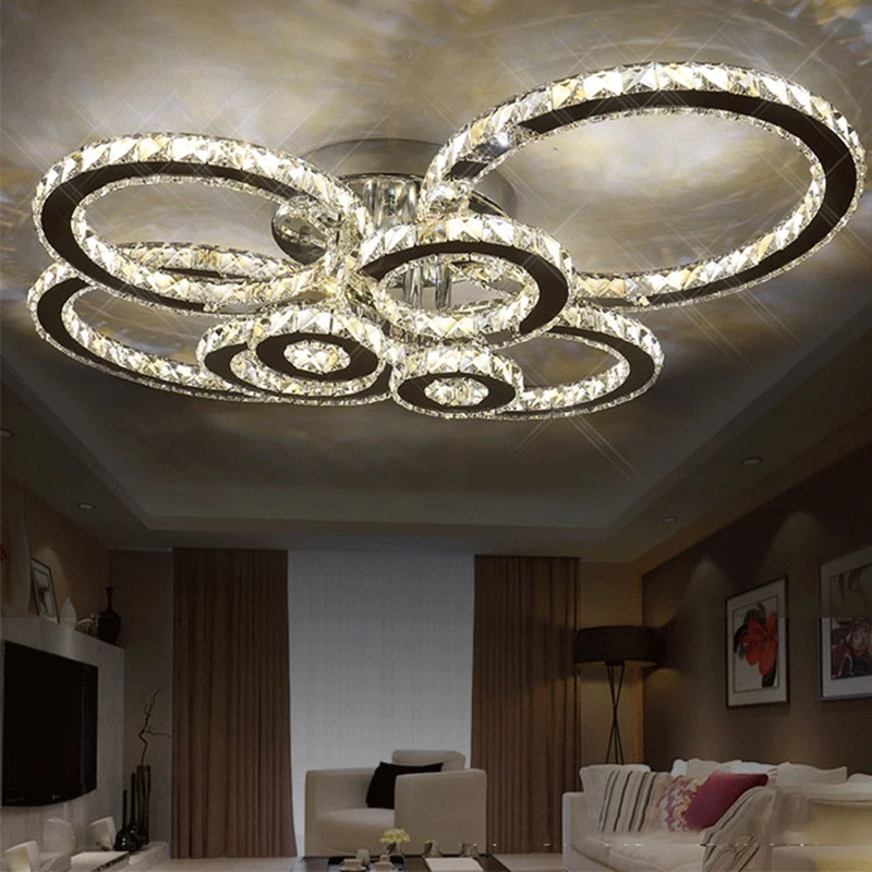 New Modern led crystal chandelier light Round Circle Flush Mounted Chandeliers lamp living room Lustres for Bedroom Dining room
New Modern led crystal chandelier light Round Circle Flush Mounted Chandeliers lamp living room Lustres for Bedroom Dining room