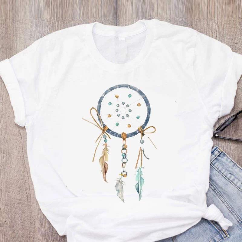 Printed T-Shirt Fairy Grunge Urban Short Sleeve T-Shirts For Girls Pink Dream Catcher Cartoon Women 90s Women's Summer Top
Printed T-Shirt Fairy Grunge Urban Short Sleeve T-Shirts For Girls Pink Dream Catcher Cartoon Women 90s Women's Summer Top