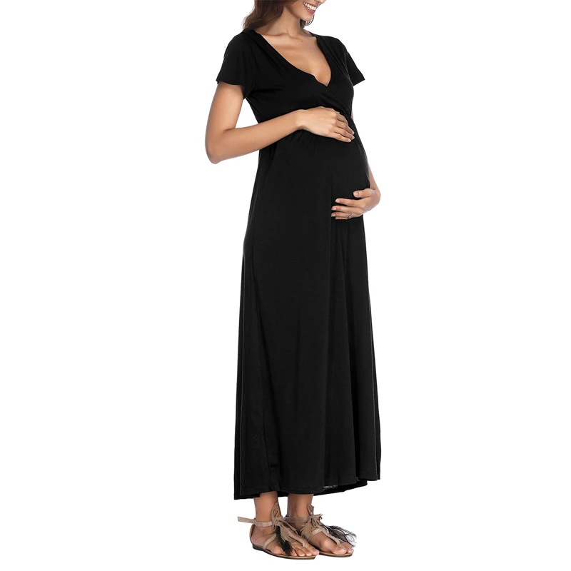 Maternity Clothes Short sleeve Dresses For Pregnancy Women V-Neck Sexy Dress Pregnant Female Nursing Clothing For Photo Shoot
Maternity Clothes Short sleeve Dresses For Pregnancy Women V-Neck Sexy Dress Pregnant Female Nursing Clothing For Photo Shoot