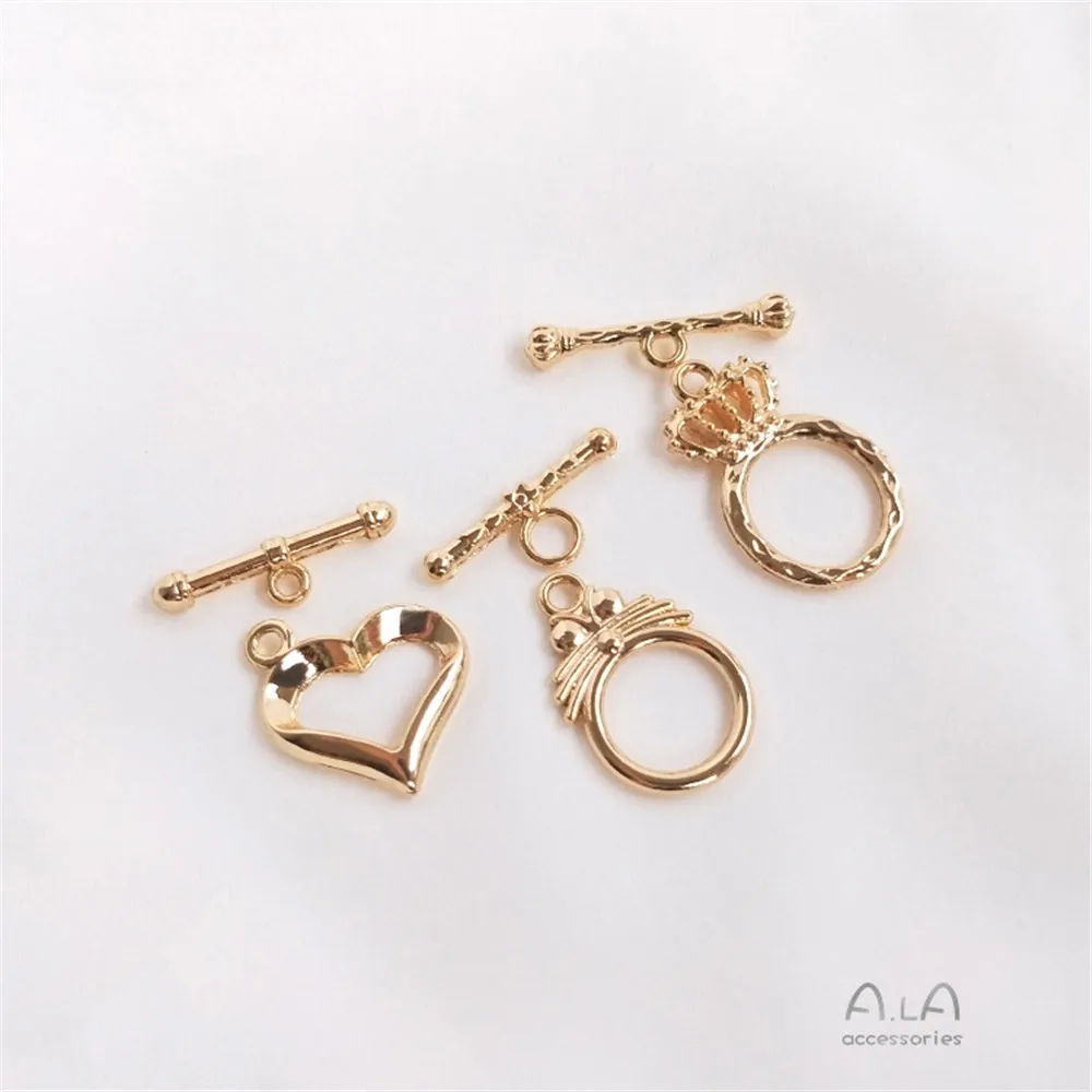 14K Gold Filled Plated Accessories Crown cat heart-shaped OT buckle DIY hand bracelet necklace jewelry connection buckle
14K Gold Filled Plated Accessories Crown cat heart-shaped OT buckle DIY hand bracelet necklace jewelry connection buckle