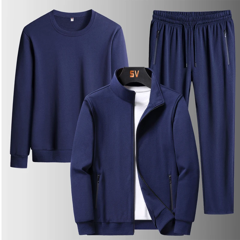 Round neck sweater pants casual fashion versatile three piece set large elastic waist zipper jacket sports suit youth trend jack
Round neck sweater pants casual fashion versatile three piece set large elastic waist zipper jacket sports suit youth trend jack