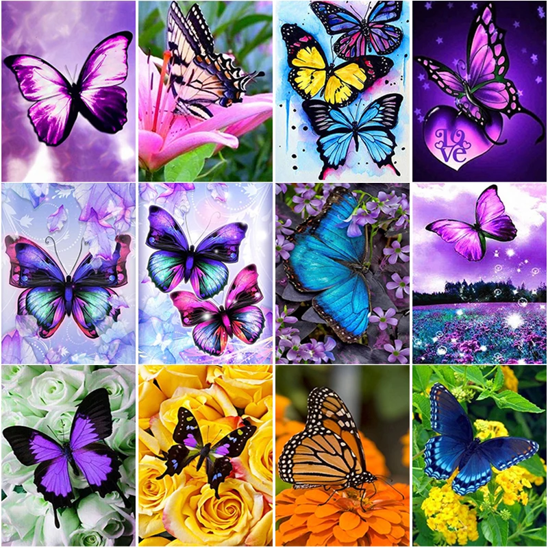 New 5D DIY Diamond Painting Color Butterfly Diamond Embroidery Animal Cross Stitch Full Square Round Drill Crafts Art Home Decor
New 5D DIY Diamond Painting Color Butterfly Diamond Embroidery Animal Cross Stitch Full Square Round Drill Crafts Art Home Decor