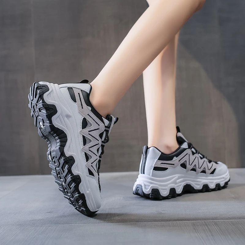 Women's Leather stripe Chunky Sneakers 2020 Fashion Breathable Platform Shoes Ladies Brand Wedges Casual Shoes Sports Dad Shoes
Women's Leather stripe Chunky Sneakers 2020 Fashion Breathable Platform Shoes Ladies Brand Wedges Casual Shoes Sports Dad Shoes