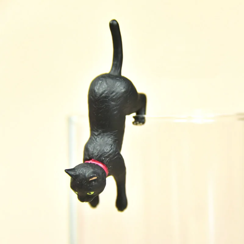 12pcs/lot Black Cat Cup Friend On The Edge Of Cup PVC Figure Toys Miniature Animal Micro Scene Model
12pcs/lot Black Cat Cup Friend On The Edge Of Cup PVC Figure Toys Miniature Animal Micro Scene Model