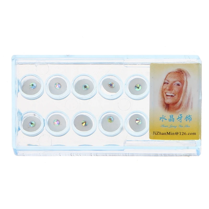 10pcs/Box 2mm Dental Colorful Crystal Tooth Fashion Jewelry Gem Decor with Box R2LE
10pcs/Box 2mm Dental Colorful Crystal Tooth Fashion Jewelry Gem Decor with Box R2LE