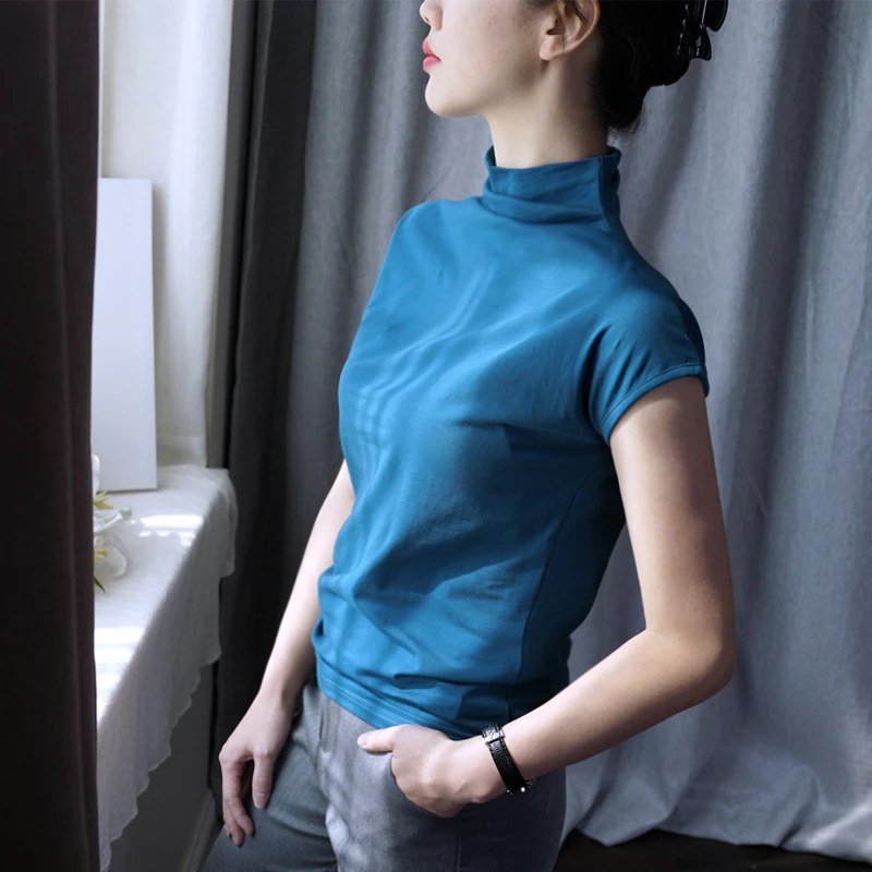 Summer Casual Loose Short Sleeve Women's T-Shirt Top Black T-Shirts Female Brand Solid color cotton Short Sleeve T shirt Women
Summer Casual Loose Short Sleeve Women's T-Shirt Top Black T-Shirts Female Brand Solid color cotton Short Sleeve T shirt Women