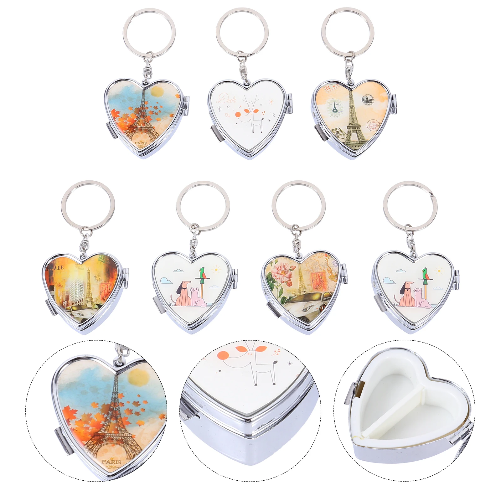 7 шт., органайзеры для таблеток в форме сердца
7 шт., органайзеры для таблеток в форме сердца