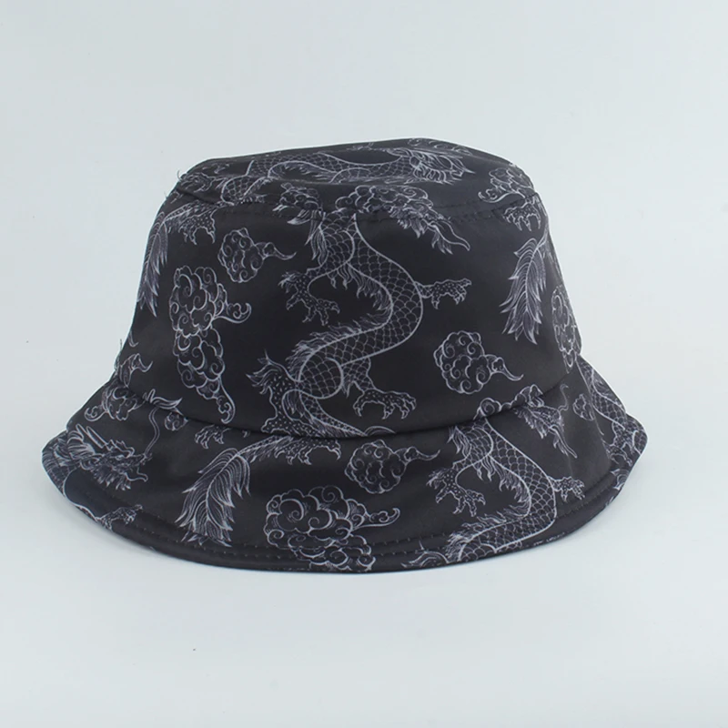 2021 New Harajuku Monster Dragon Printed Bucket Hat Bob Chapeau Fashion Sun Hats Women Men Summer Sun Cap
2021 New Harajuku Monster Dragon Printed Bucket Hat Bob Chapeau Fashion Sun Hats Women Men Summer Sun Cap