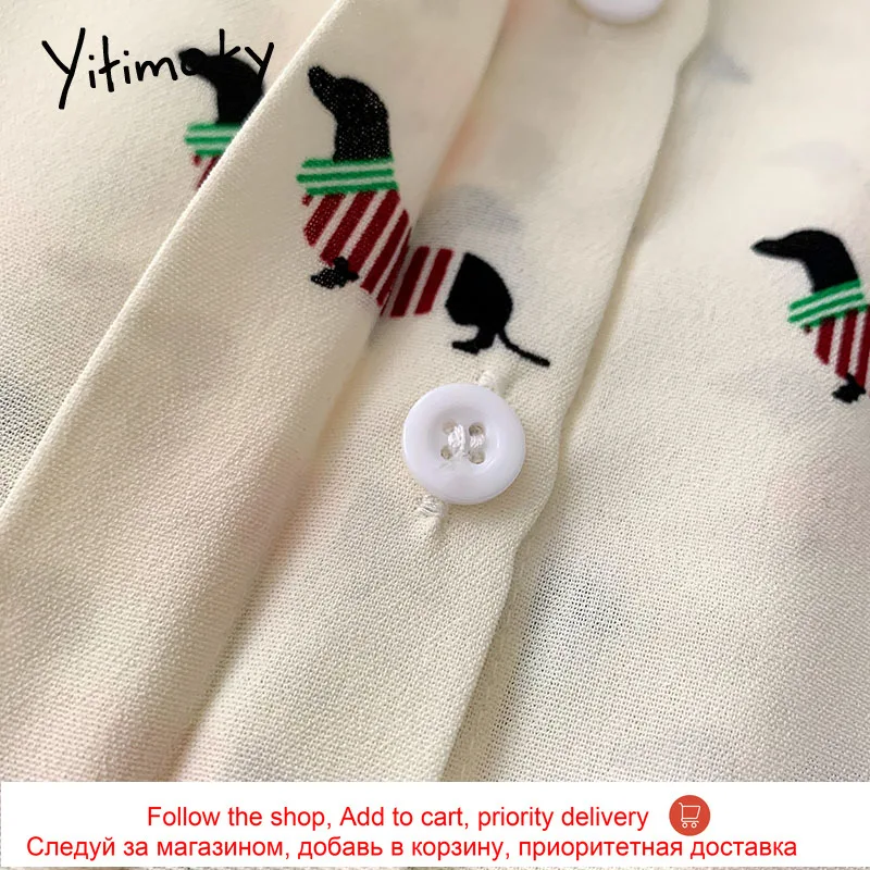 Yitimoky Cartoon Casual Women Shirts Long Sleeve Printing Blouse Turn-down Collar Tops Straight 2021 Spring Korean Fashion New
Yitimoky Cartoon Casual Women Shirts Long Sleeve Printing Blouse Turn-down Collar Tops Straight 2021 Spring Korean Fashion New