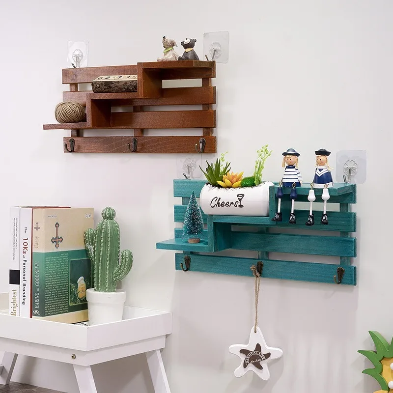 Creative Wooden Wall Punch-free Racks Shop Door Rear Wall Hanging Wall Decoration Porch Key Hook Wall Storage Rack
Creative Wooden Wall Punch-free Racks Shop Door Rear Wall Hanging Wall Decoration Porch Key Hook Wall Storage Rack