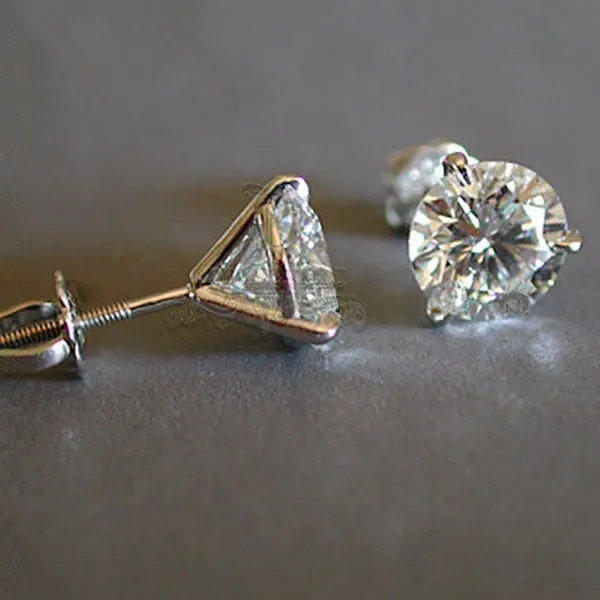 Luxury Female Round Lab Diamond Earrings Silver Earrings For Women Small Screw Stud Earrings
Luxury Female Round Lab Diamond Earrings Silver Earrings For Women Small Screw Stud Earrings