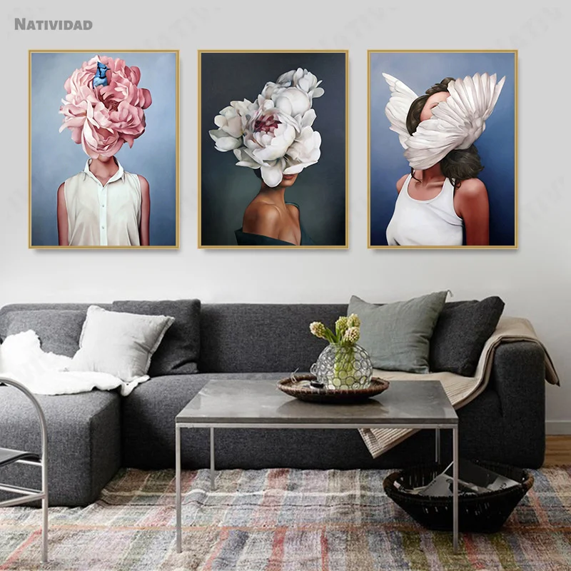 Wall Art Painting Canvas Spray Poster Mordern Figure Lady Head Flower Poster Waterproof Ink Wall Picture for Living Room
Wall Art Painting Canvas Spray Poster Mordern Figure Lady Head Flower Poster Waterproof Ink Wall Picture for Living Room