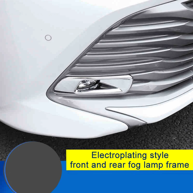 QHCP Front Rear Fog Lamp Frame Sticker Cover ABS Chrome Carbon Fiber Style Black Car Accessories 1Pair Fit For Toyota Camry 2018
QHCP Front Rear Fog Lamp Frame Sticker Cover ABS Chrome Carbon Fiber Style Black Car Accessories 1Pair Fit For Toyota Camry 2018