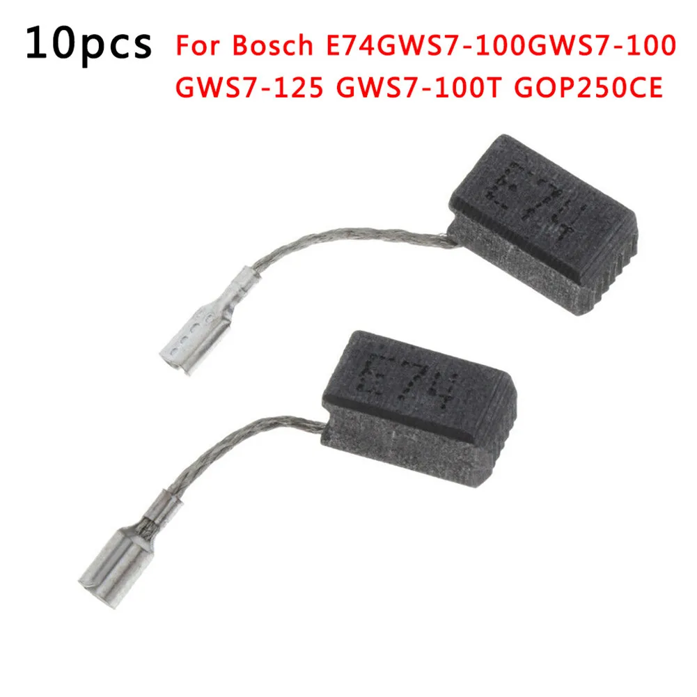 10pcs Carbon Brushes For Bosch E74/GWS7-100/GWS7-100 GWS7-125 GWS7-100T GOP250CE Motor Carbon Brush Power Tool Accessories
10pcs Carbon Brushes For Bosch E74/GWS7-100/GWS7-100 GWS7-125 GWS7-100T GOP250CE Motor Carbon Brush Power Tool Accessories