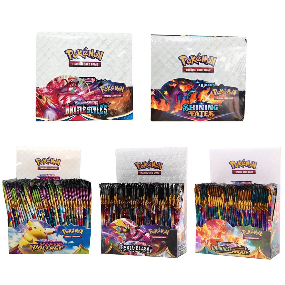 324Pcs Pokemon Cards Box TCG: Sun & Moon Evolutions Pokemon Booster Shinny Card Pokemon Game Toy Kids Birthday Gift
324Pcs Pokemon Cards Box TCG: Sun & Moon Evolutions Pokemon Booster Shinny Card Pokemon Game Toy Kids Birthday Gift