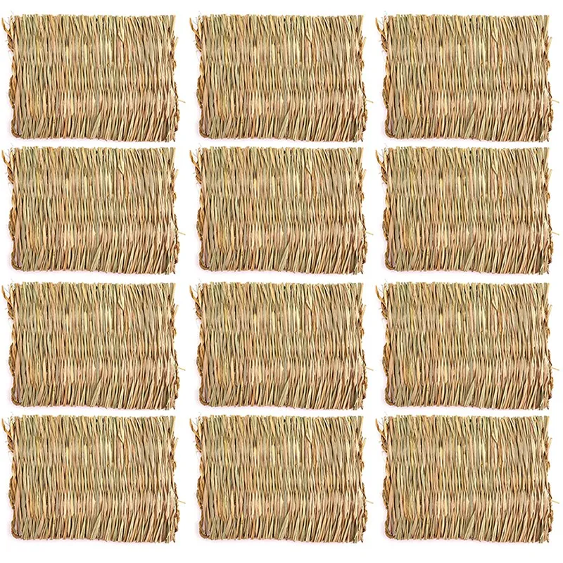 12 Packs of Rabbit Woven Bed Mats-Straw Mat Animal Bedding Nest-Guinea Pig Chinchilla Squirrel Hamster Cat and Dog
12 Packs of Rabbit Woven Bed Mats-Straw Mat Animal Bedding Nest-Guinea Pig Chinchilla Squirrel Hamster Cat and Dog