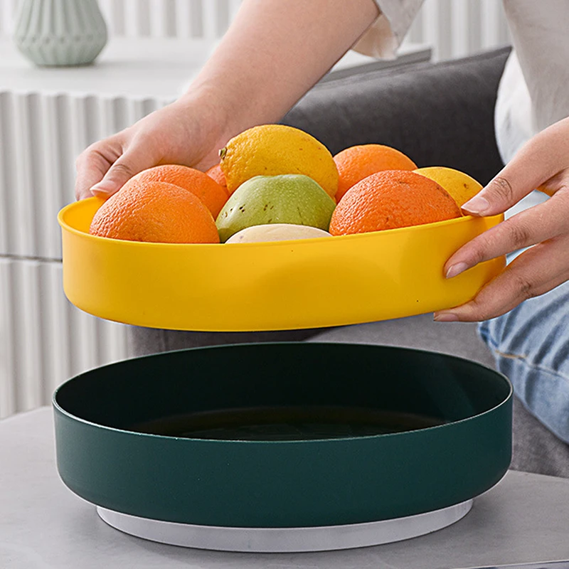 Non-Slip Rotating Storage Tray Fruit Snack Dried Storage Plate Multifunctional Plastic Desktop Organizer For Kitchen Bathroom 
Non-Slip Rotating Storage Tray Fruit Snack Dried Storage Plate Multifunctional Plastic Desktop Organizer For Kitchen Bathroom