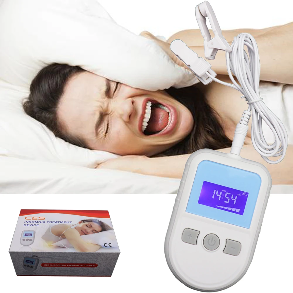 

Sleeping Aids CES Therapy Device for Sleepless No Sleep Migraine Headache Anxiety and Insomnia Menopausal Anxiety