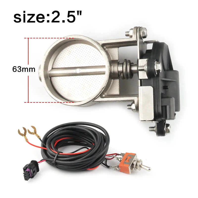 Электрический регулирующий клапан выхлопной системы 2 "/2,25"/2,5"/2,75"/3" Выпускной регулирующий клапан-низкое давление для выхлопной трубы 
Электрический регулирующий клапан выхлопной системы 2 "/2,25"/2,5"/2,75"/3" Выпускной регулирующий клапан-низкое давление для выхлопной трубы