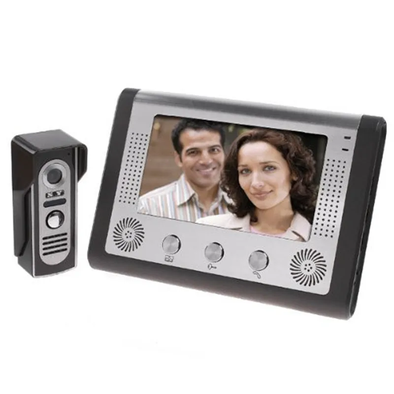 Visual Intercom Doorbell 7'' TFT Color LCD Wired Video Door Phone System Indoor Monitor 700TVL Outdoor IR Camera Support Unlock
Visual Intercom Doorbell 7'' TFT Color LCD Wired Video Door Phone System Indoor Monitor 700TVL Outdoor IR Camera Support Unlock