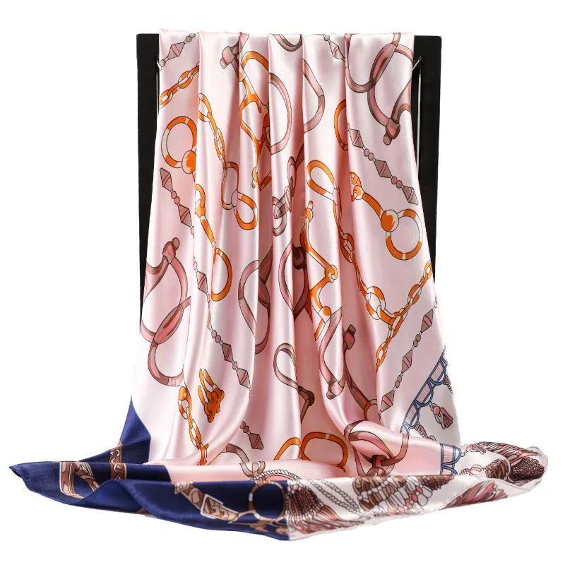 2021 Luxury Sunscreen Silk Scarves Female 90X90CM Dustproof Kerchief Popular Print Square Handkerchief New Summer Fashion Shawls
2021 Luxury Sunscreen Silk Scarves Female 90X90CM Dustproof Kerchief Popular Print Square Handkerchief New Summer Fashion Shawls