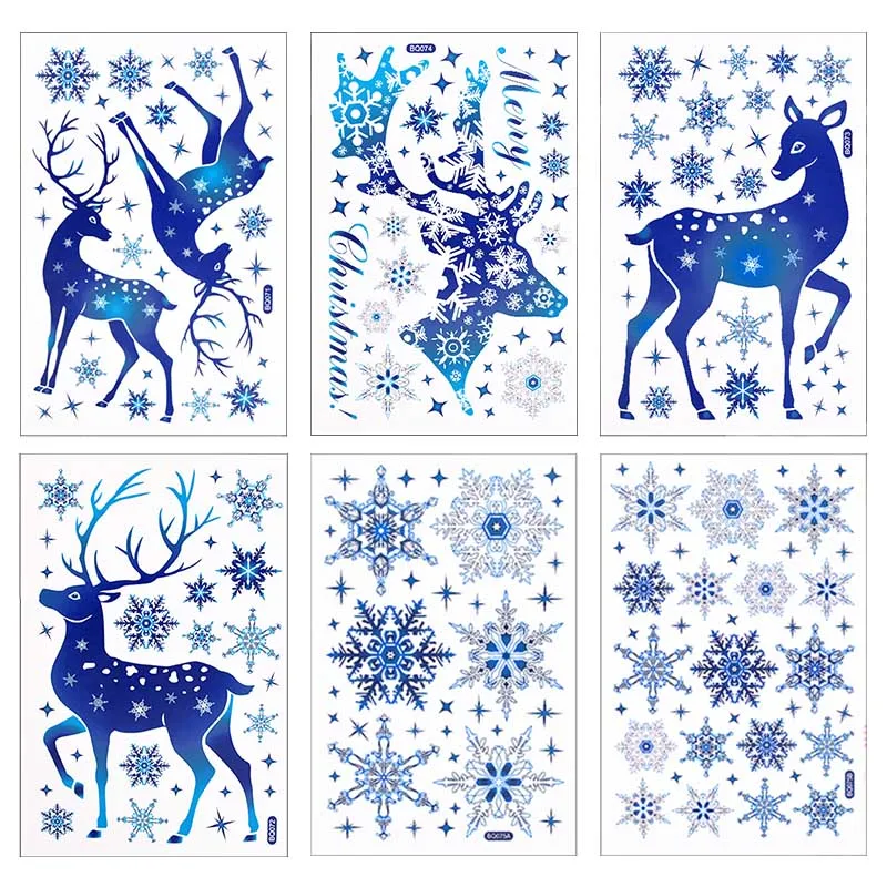 2022 Merry Christmas Snowflake Wall Sticker Blue Elk PVC Window Stickers For Home Kid Room Wall Decals Xmas New Year Party Decor
2022 Merry Christmas Snowflake Wall Sticker Blue Elk PVC Window Stickers For Home Kid Room Wall Decals Xmas New Year Party Decor