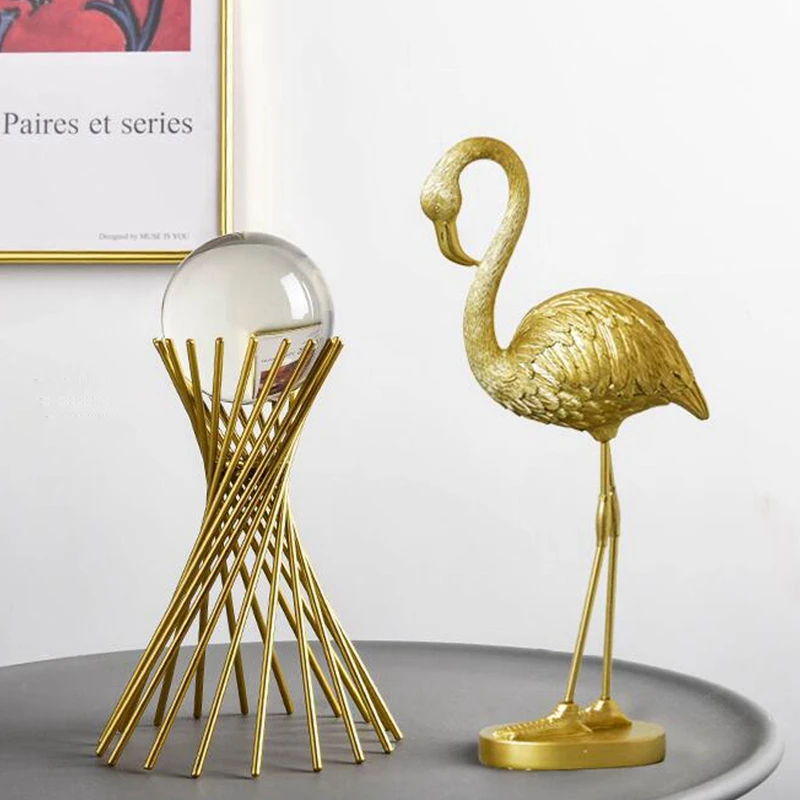 Golden Luxury Modern Metal Crystal Ball Crafts Ornament Living Room Home Decoration Accessories
Golden Luxury Modern Metal Crystal Ball Crafts Ornament Living Room Home Decoration Accessories