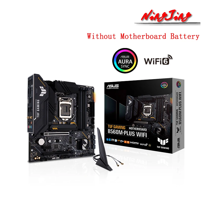 ASUS TUF GAMING B560M PLUS WIFI mATX Intel B560 5000 +(OC) 128G USB 3 2 SATA M.2 поддержка 10 / 11 gen LGA 1200 CPU материнская