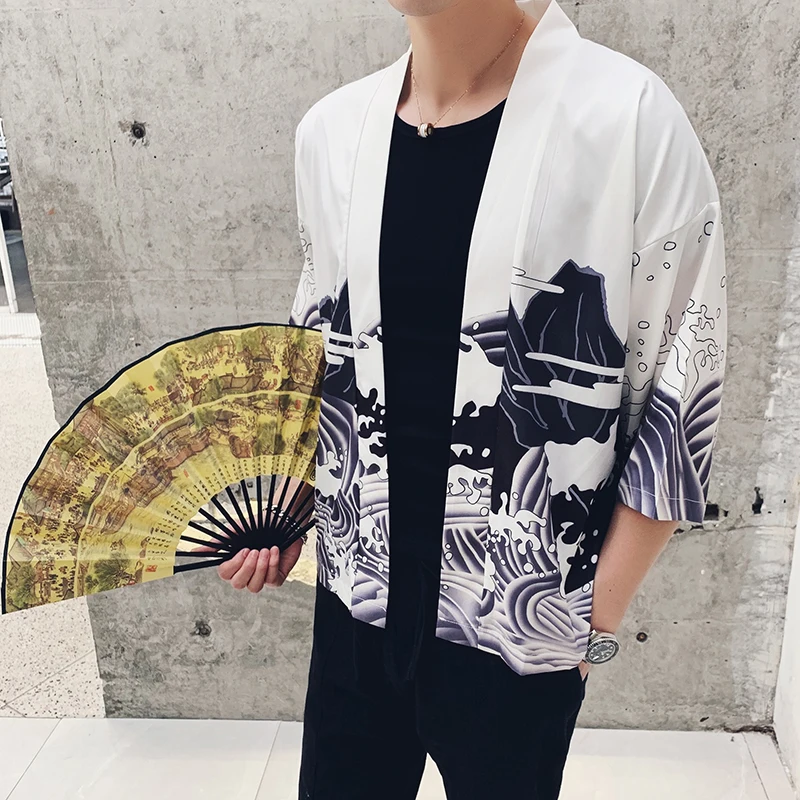 Chinese Style Leisure Shirts Men V-Neck Loose 2020 Summer Fashionable Printing Open Stitch Three Quarter Male High Quality Tops
Chinese Style Leisure Shirts Men V-Neck Loose 2020 Summer Fashionable Printing Open Stitch Three Quarter Male High Quality Tops