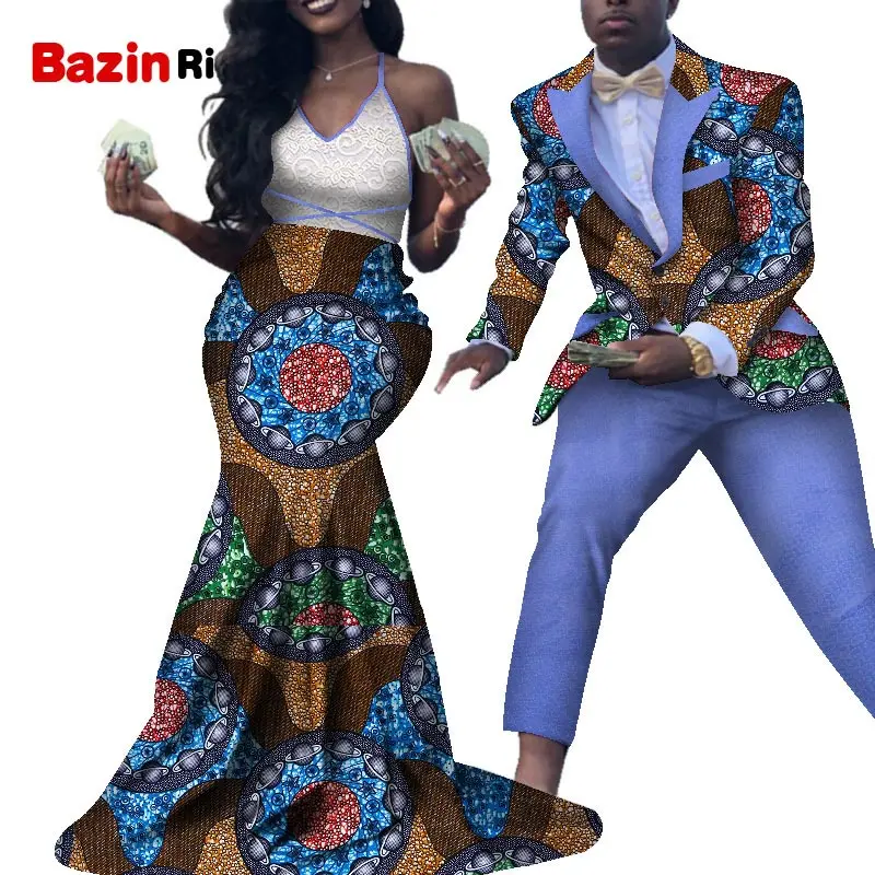 Couple Matching African Clothes Wedding Party Ceremory Dresses Couple Clothing Women Long Dress & Men Blazer Pant Suits WYQ352
Couple Matching African Clothes Wedding Party Ceremory Dresses Couple Clothing Women Long Dress & Men Blazer Pant Suits WYQ352