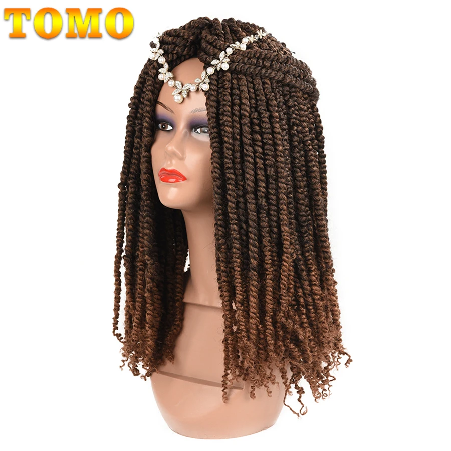 TOMO Passion твист вязание крючком волосы 18 дюймов предварительно закрученные