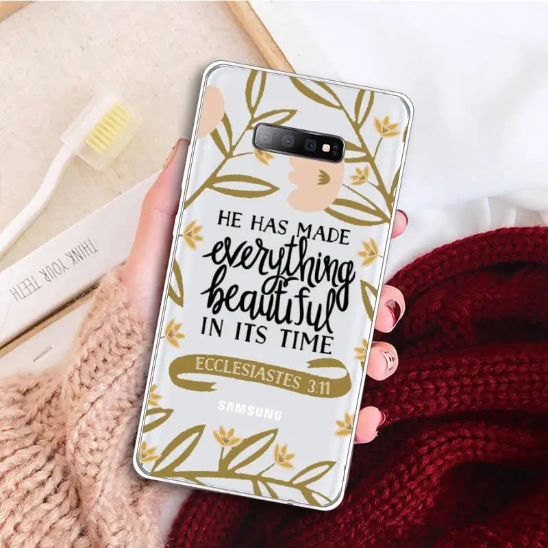 Jesus Bible Quotes Phone Case Clear Transparent for samsung A 21s 50 71 S 8 9 20 note 10 20 plus ultra
Jesus Bible Quotes Phone Case Clear Transparent for samsung A 21s 50 71 S 8 9 20 note 10 20 plus ultra